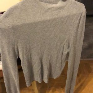 Cozy, mock neck, crop top